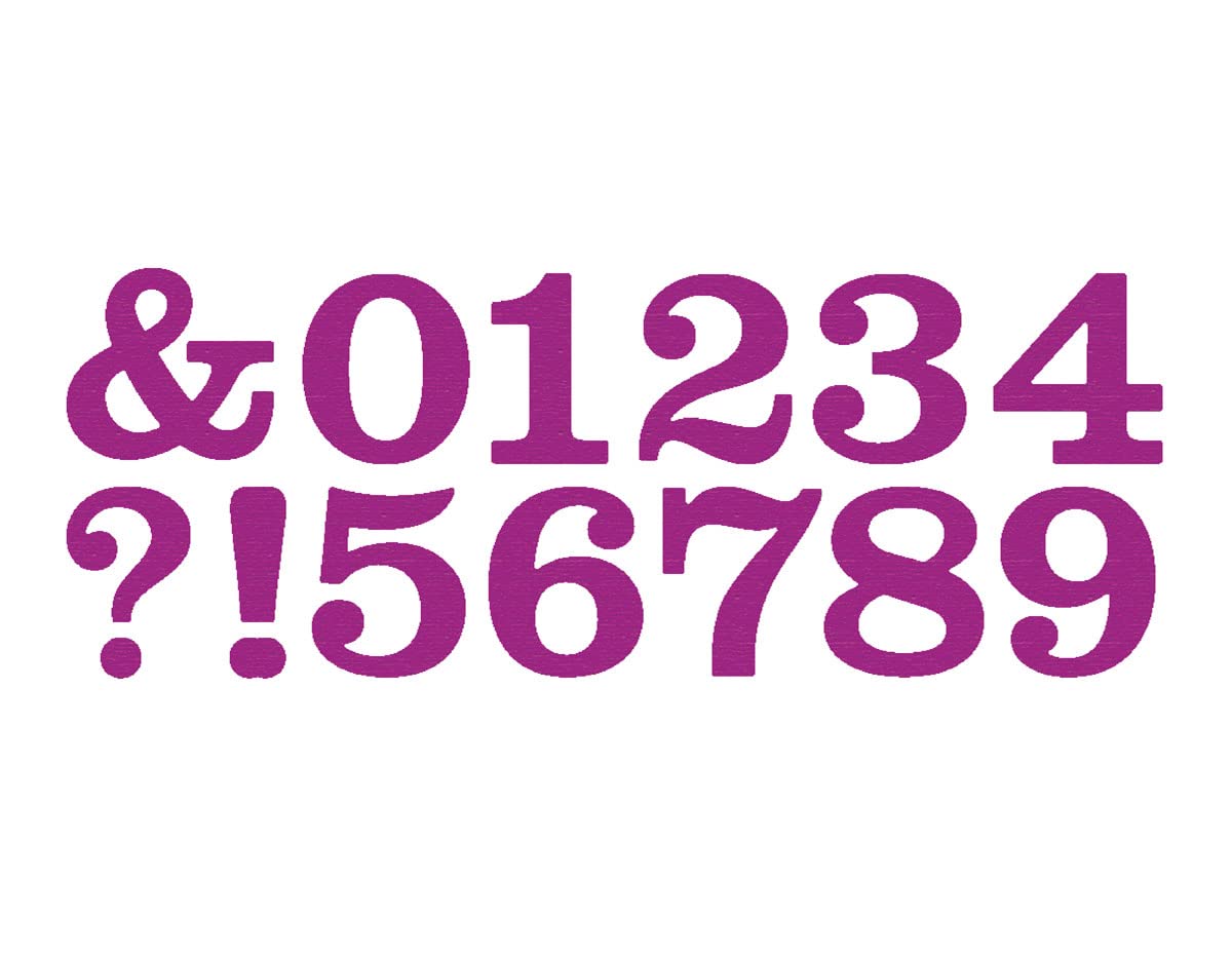 Fustelle Sottili ZAG Numeri Classici 10 Pezzi - Per Scrapbooking E Biglietti Fai Da Te