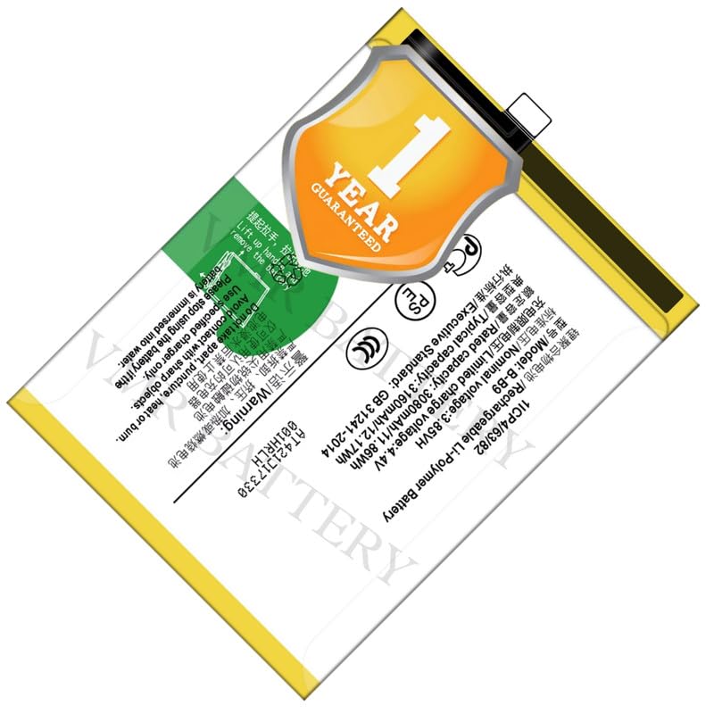 Image of Original B-B9 Battery Compatible for Vivo V5+ V5 Plus (Vivo X9i, Vivo 1611) - (3160mAh) - 1 Year Warranty K7