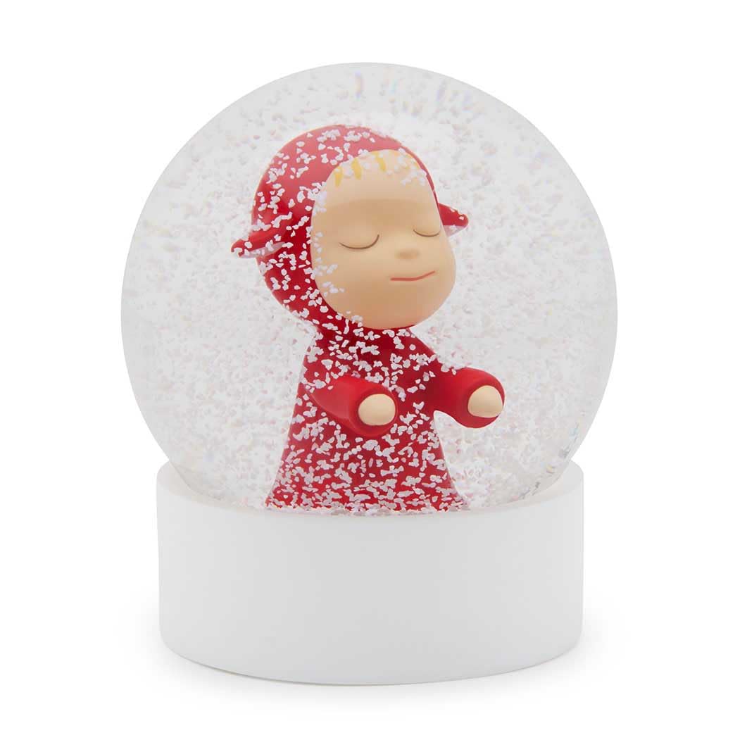 Amazon.co.jp: 奈良美智 スノードーム Little Wanderer レッド : おもちゃ