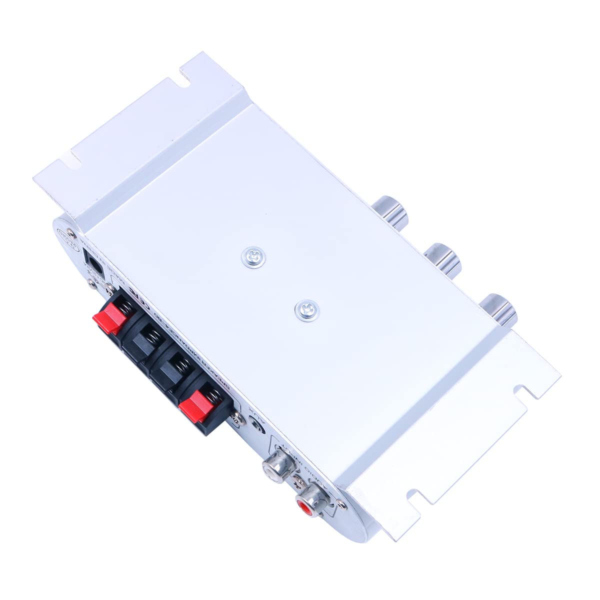 DollaTek LP-808 12V MiNi amplificatore HiFi portatile cablato con alimentatore 3A per telefono da casa per auto - Argento
