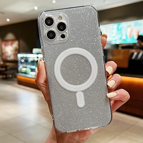 Coque de charge magnétique en silicone blanc pour iPhone 12 Pro