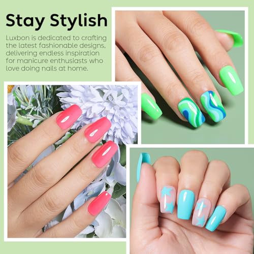 Set de esmaltes en gel Luxbon 12 piezas colores verano miniatura 2