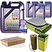 Produktbild QR-PARTS 69320484 Filter Set Inspektionspaket 8 Liter Motoröl Leichtlauf High Tech 5W-40 MANN-FILTER Innenraumfilter Luftfilter Ölfilter