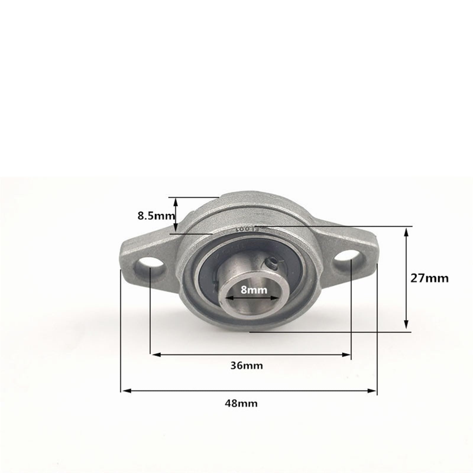AJANTA INDUSTRIAL UCF201-8 Premium 4 Bolt Flange Bearing 1/2