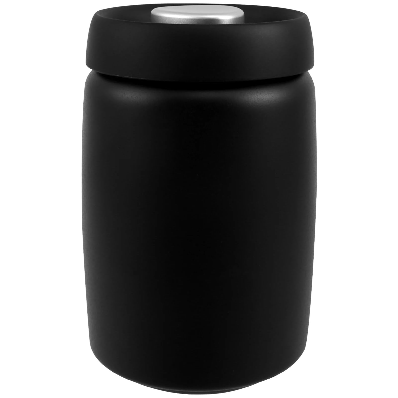 vorratsgläser Kaffeebohnen Vakuumversiegelter Krug Edelstahl Lebensmittel Frisch halten Vorratsbehälter Küche(Black)
