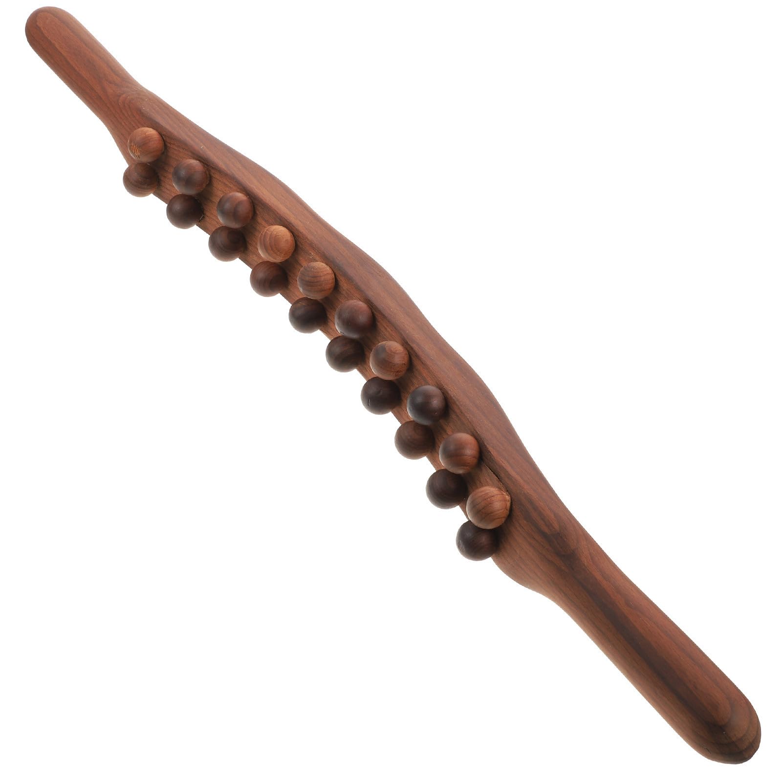 Masajeador de Cuentas Rodantes de Madera Diseño Multifuncional para Relajar Músculos en Cintura y Tejido, Adecuado para Uso en Casa y Viaje
