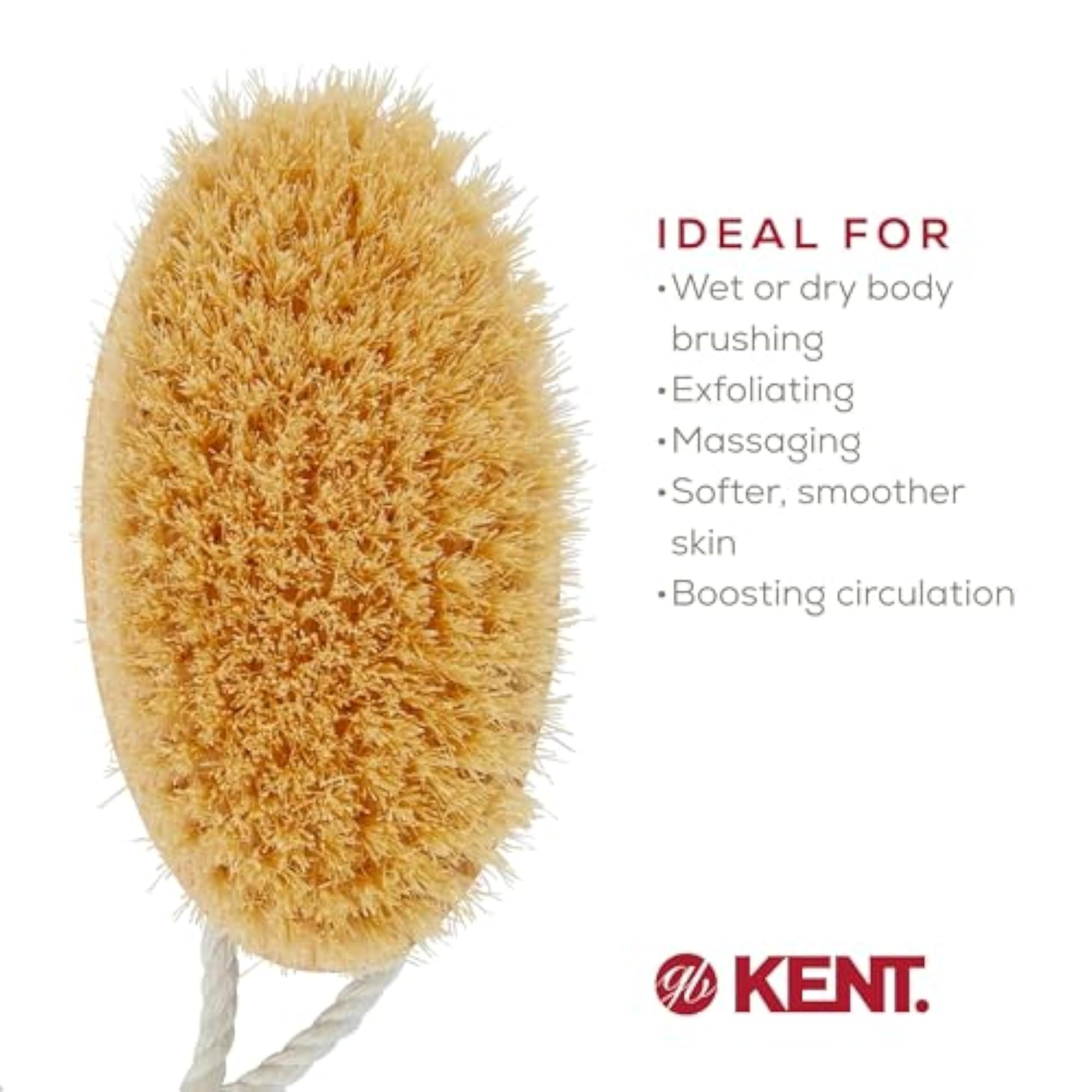 Pure Beechwood Natural Bristle Bath Brush