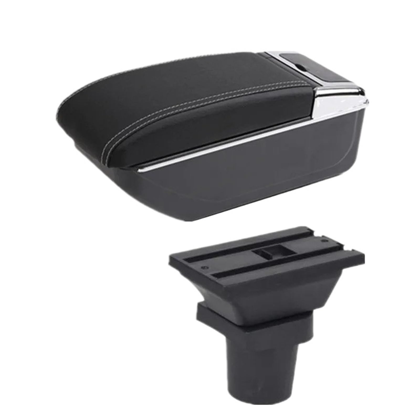 UMDJJU For Toyota For Prius C For Aqua Armrest Storage Box Interior Dedicated Retrofit Parts Car Accessories Car Centre Console Armrest Box(B3 white line NO USB)