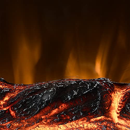 Recpro Rv Fireplace 28" | 26" Cutout Size | Electric Rv Fireplace | Curved Glass | Camper | Heater | Remote Included #TOP4