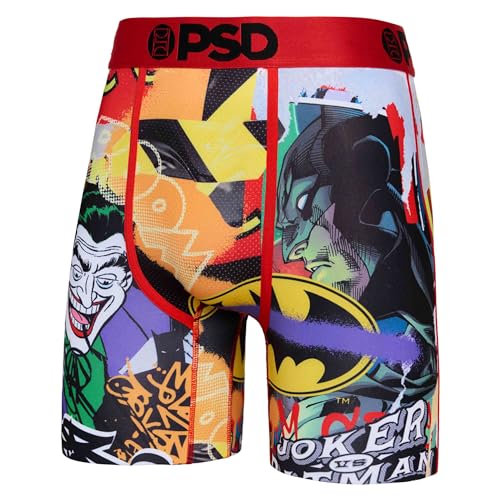 PSD Men's The Joker Versus Boxer Briefs, Multi, XXL