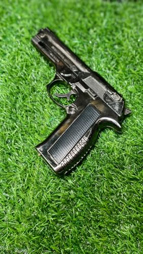 Image of Stainless Steel 9Mm Gun Shape Gas Lighter for Outgoing Mouser Gun Style Lighter (Without Stand)
