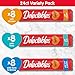 Delectables Squeeze Up Variety Pack, Creamy Squeezable Puree, Lickable Wet Cat Treats, Grain Free, No Added Fillers, No By-Products, No Added Preservatives, 0.5 Ounces Tube, 24 Tubes Total
