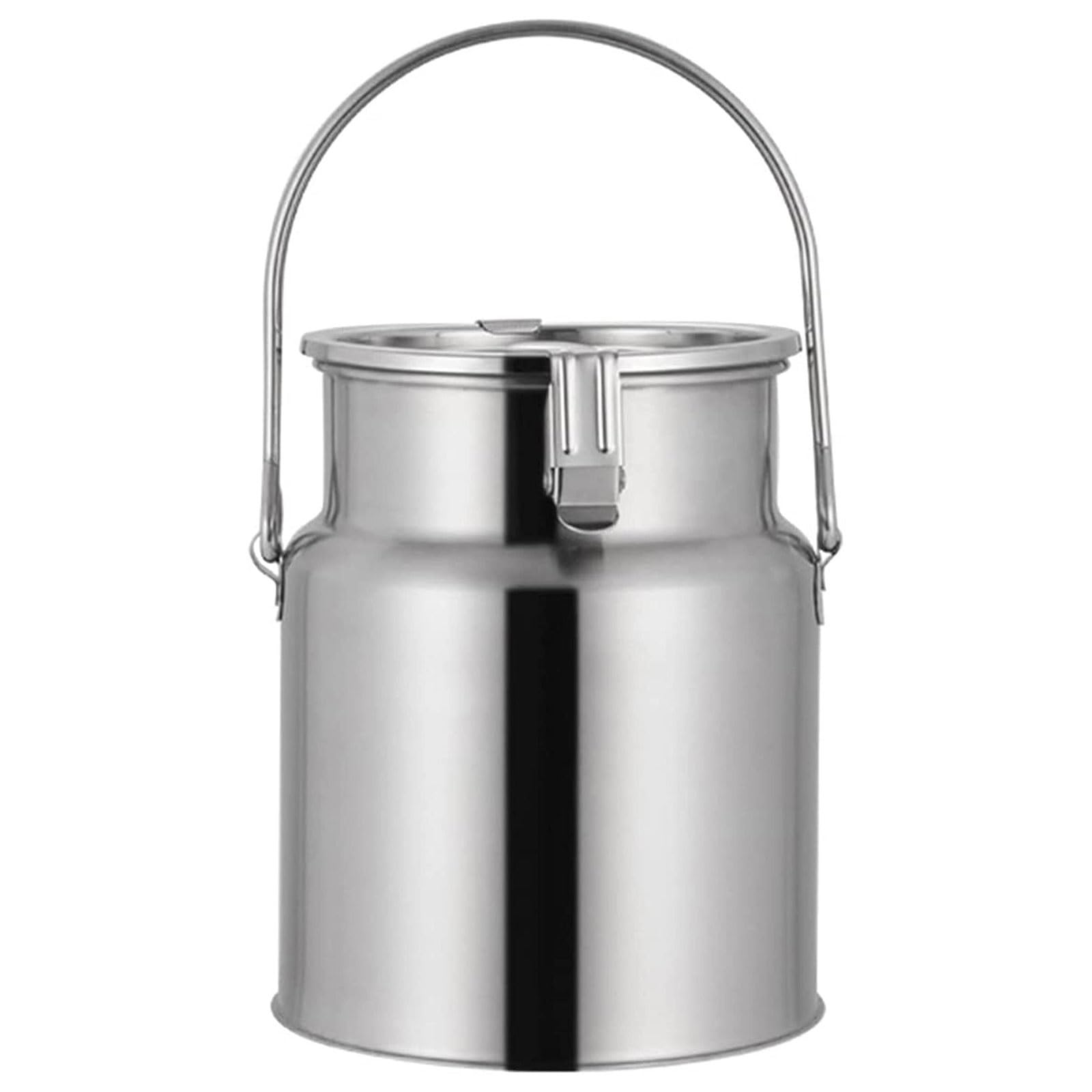 AYCDL 304 Stainless Steel Milk Can Bucket Tote Milk Bucket with Silicone Sealed Lid for Liquid Storage and Transport,2.64Gal/10L
