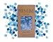 MOSAIKO Blue Mix 300g (10.5oz) - Mosaic Glass Tiles for Crafts - Premium Quality Stained Square Pieces 1cm x 1cm (3/8 inch) - Perfect for Home Decor, DIY Crafts, Pixel Art, Kid Play, Adult Hobbies