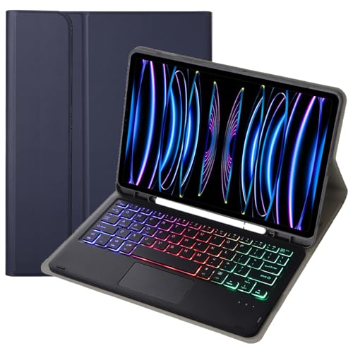 Keyboard Cover Case for iPad Pro 11-inch (1st generation/2nd generation/3rd generation/4th Generation), Wireless Bluetooth Keybo