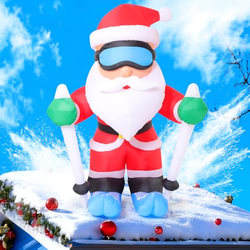 Aufblasbarer Weihnachtsmann im Schlitten – 1,8 m