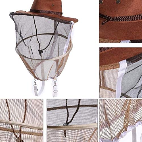ABOOFAN 9 Stück Anti-Bienenhut-Kopf-Gesichtsschutz, Imker-Schleier, Cowboy-, Bienenhut, Gesichtsbedeckung, Halsschutz… – Bild 7