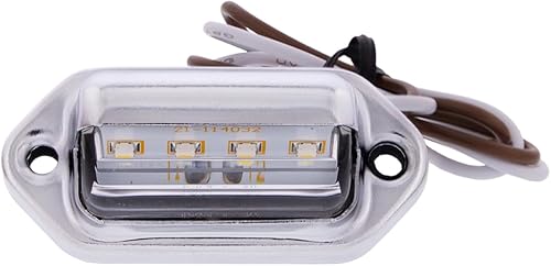 United Pacific 39930 Cromo 4 Blanco LED UtilidadLuz de Licencia