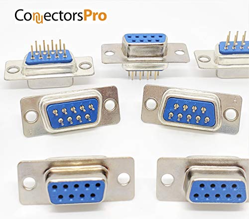 Conector D-Sub DB9 Hembra PCB, Pack 10 unidades miniatura 2