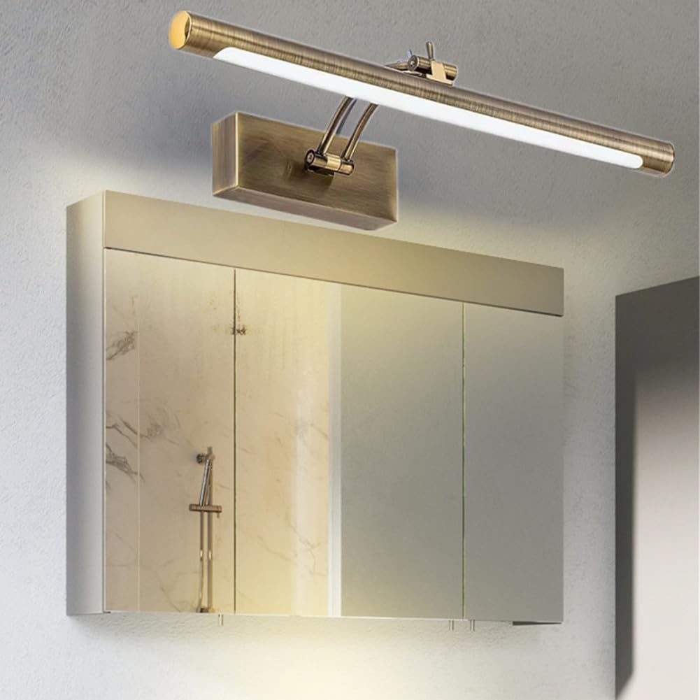 Touch Dimmer - Lampada da parete a LED, 43 cm, faretti da parete, lampade per specchio da bagno, illuminazione e illuminazione per bagno, decorazione interna