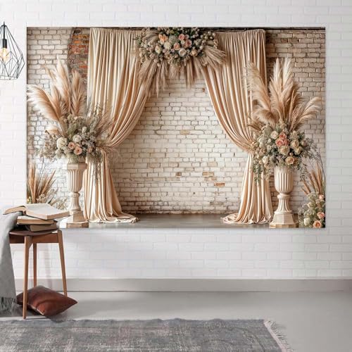 Fondo Fotográfico Boho Floral 7x5ft Vintage miniatura 3
