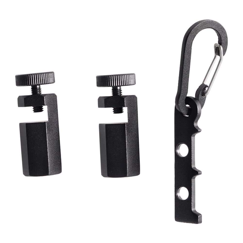 Oiieco Stair Gauges, Non Slip Framing Square Stops,Hex Flat Gauge,Framing Square Stair Gauge for Layout Attachment Framing Jigs, Speed square, right angle square (Black)
