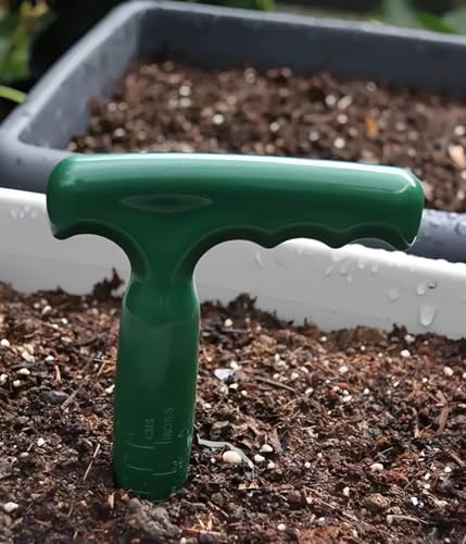 Herramienta de plantar semillas 2 piezas plástico verde miniatura 5