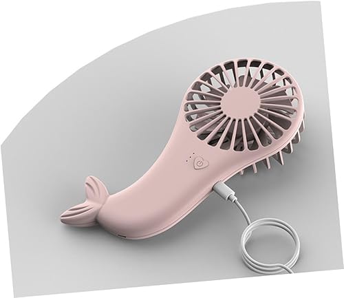 Miniatura 7 de Mini USB Table Fan Mini Fan Hand Held Fans Handheld Fan Rechargeable Fan Portable Fan Charging Fan Summer Mermaid Portable Handheld Fan