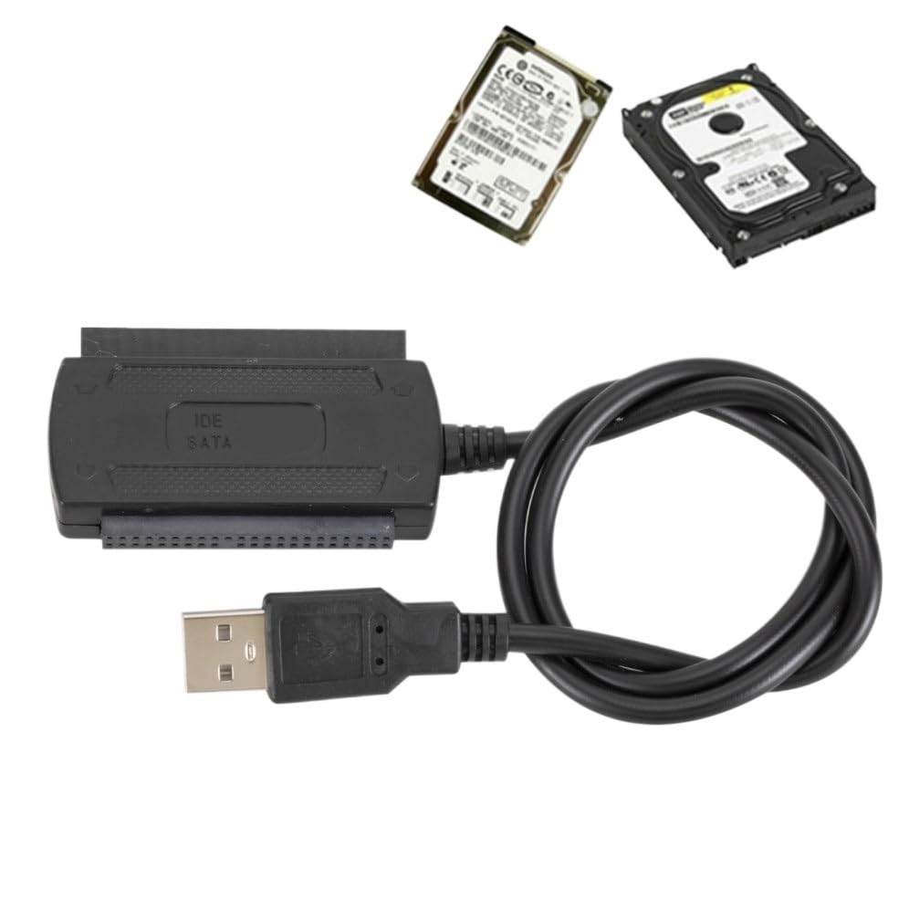 Cable adaptador USB 2.0 a IDE SATA 3 en 1 para disco duro miniatura 2