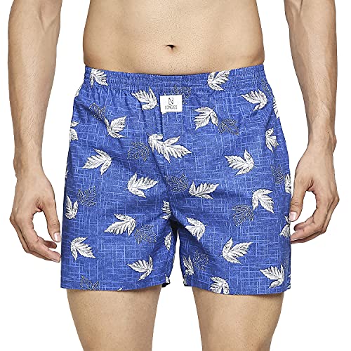 Image of Longies Men's Cotton Boxers (Pack of 3) (LGBOXPO3396 White,Navy,Black3396 M)