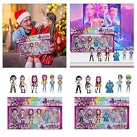 Kpop Figures Christmas Decorations K-pop Demon Figures Cute Unique Funny Collectible Toy Model Set Anime Merch Statue for Hunters Fans Kids Adults Christmas Birthday Desktop Gifts UK (01-Purple)