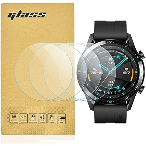 Totill 4-Pack Tempered Screen Protector for Huawei Watch GT 2 Cover