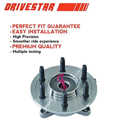 Drivestar 515046 Front 6 Lug Wheel Hub & Bearing Assembly Fits For F-150 Heritage 2004-2005, 4X4 4Wd, W/Abs #TOP2