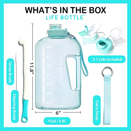 1-Gallon-Water-Bottle-with-Straw-Lid-and-Chug-Lid-Big-Leakproof-Water-Jug-with-Time-Marker-No-Quotes-128-oz-Water-Bottle-with-Handle-and-Straw-BPA-Free