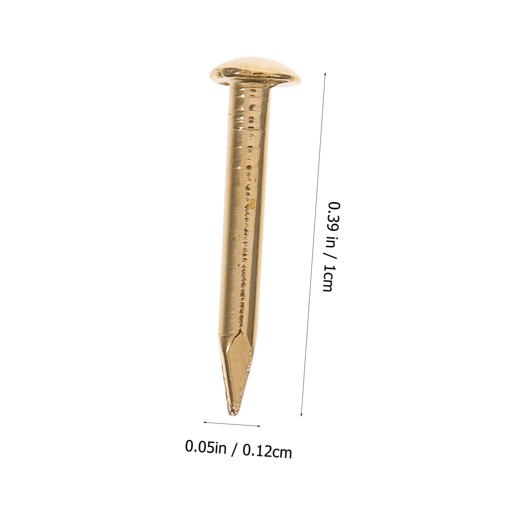 MUSISALY Diy Hanging Picture Decorative Nails Small Nails for Wall 1.2x10mm Copper Nails Picture Hanging Kit 250g/pack