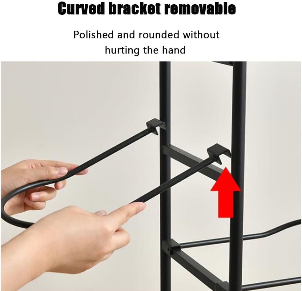 Sports Equipment Storage Rack - Removable Vertical Stand for Garage & Indoor Use, Perfect for Volleyball, Football & Basketball - White, 58X23.5X116cm