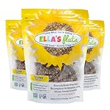 ELLA’S FLATS® Sesame All Seed Savory Crisps – All Natural, Gluten Free, Good Source of Protein, High Fiber, Vegan and Keto Friendly (3 Pack)