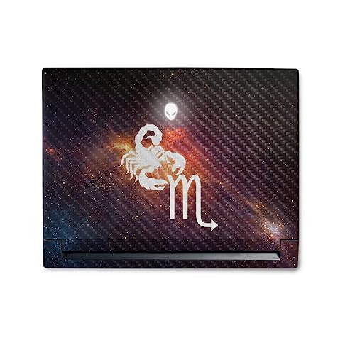 MightySkins Carbon Fiber Skin Compatible with Alienware M18 R1 (2023) Full Wrap Kit - Scorpio | Protective, Durable Textured Carbon Fiber Finish | Easy to Apply & Change Styles | Made in The USA