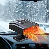 Calefacción de coche, 12 V, 150 W, calefacción portátil, para coche, función de calefacción/refrigeración 2 en 1, calentamiento rápido, descongelación y desempañado, toma de encendedor de cigarrillos