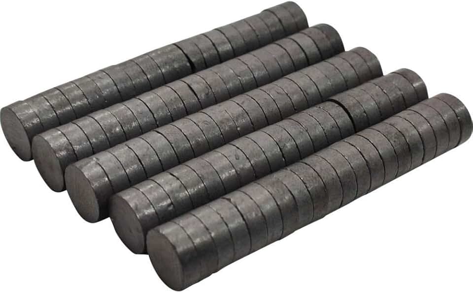 Imã, Kit, De Ferro, 10X3Mm, Preto, Cartela Com 100 Unidades