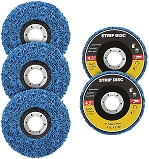 5Pcs Angle Grinder Discs, 115mm 4.5inch Strip Discs Stripping Wheel for Angle Grinder Polishing Wheel and Remove Paint Coating Rust Welds Oxidation