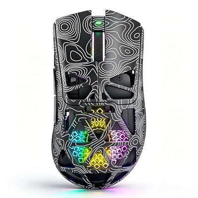NSYCA G11 Lightweight Wireless Gaming Mouse for FPS & Competitive Gaming, Tri-Mode Bluetooth 5.1/2.4GHz/USB-C, 22000 DPI RGB Mouse with Programmable Buttons for PC, Laptop & Mac