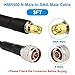 XRDS -RF SMA Male to N Male Cable 3 ft, KMR400 Low Loss N to SMA Cable for 3G/4G/LTE/ADS-B/Ham/GPS/WiFi/RF Radio to Antenna Use