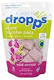 Dropps He Scent Laundry Booster Pack With In-Wash Softener and Enhancer Loads, Wild Orchid, 16 Count