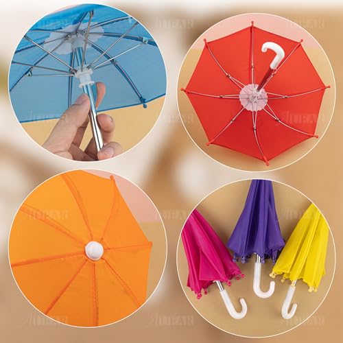 Mini parapluies colorés AUEAR lot de 16 pour décoration - 6