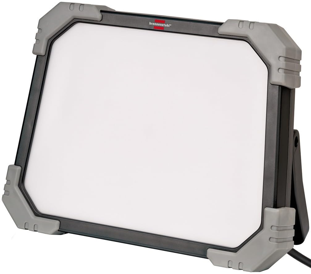 Brennenstuhl Reflektor budowlany LED DINORA 5050 / reflektor roboczy LED 45 W do stałego użytku na zewnątrz IP65 (5100 lm, 5 m kabel RN, obudowa odporna na pęknięcia i uderzenia z tworzywa sztucznego)