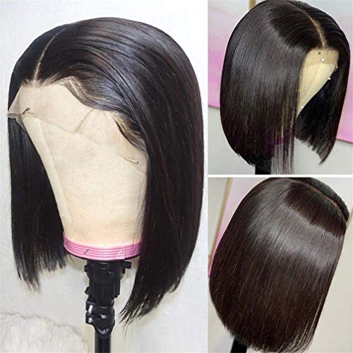 Perruque lace front wigs synthetique 13x4 pour masquer les repousses avec une bordure invisible
