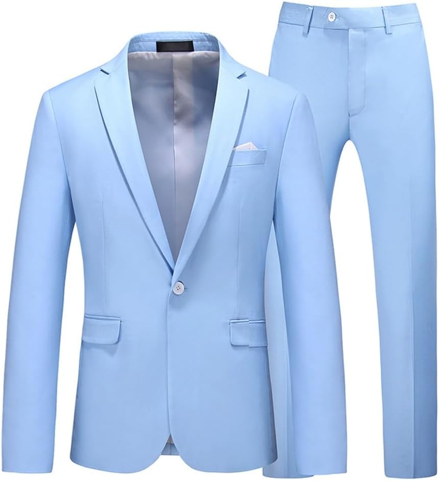 Business Casual Suit, Pants, Slim Fit, Oversized, Two-piece Set