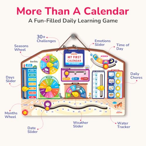 Image of Smartivity My First Calendar Activity Board for Kids 3+ Years