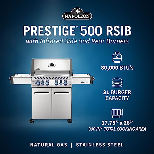 Napoleon P500RSIBNSS-3 Prestige 500 Rsib Natural Gas Grill thumb #3